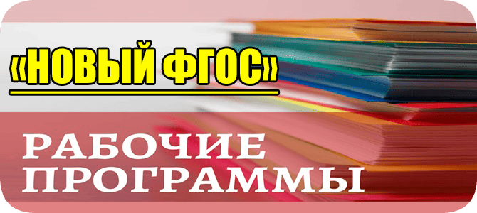 рабочая программа фгос